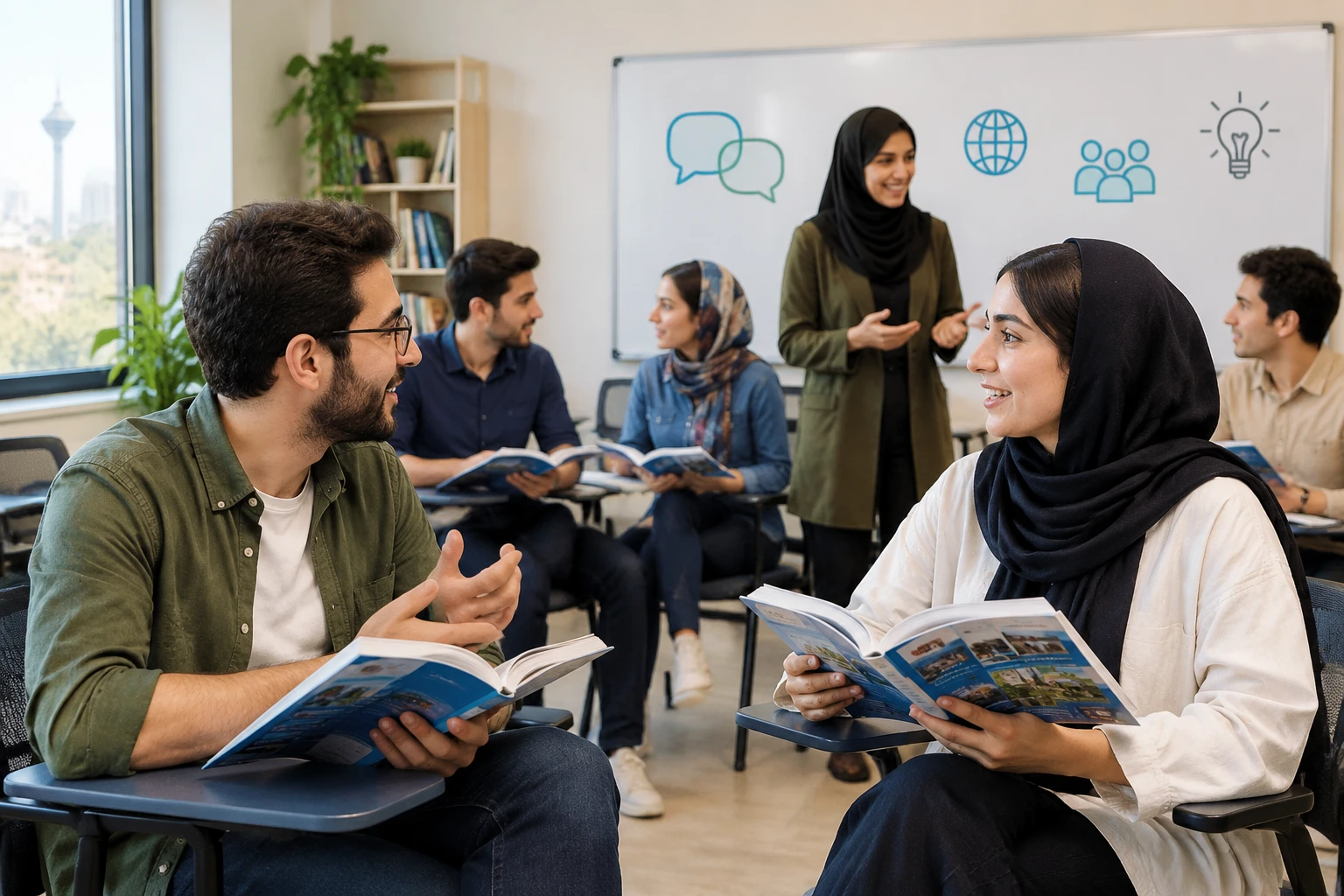 آموزشگاه زبان در شهریار با متد American English File